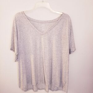 Girlfriend Collective Light Gray Short Sleeve Cupro Blend T Shirt Size 6XL NWT